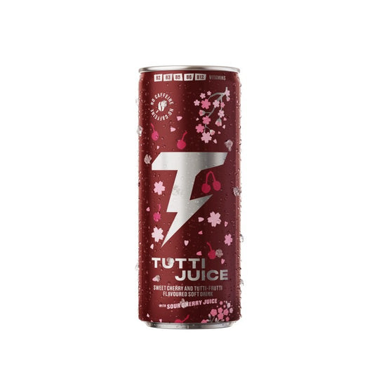 Tutti Juice szénsavas üdítőital 250 ml sweet cherry és tutti-frutti ízű, dobozos